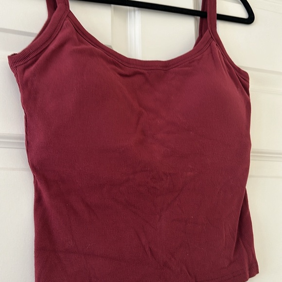 OGL Soft Brushed Ribbed “Brami” Top - Viscose/Spandex - M Ruby BNWT - Picture 2 of 8